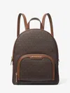 Michael Kors Outlet Jaycee Extra-small Signature Logo Backpack In Brown