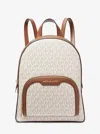 Michael Kors Outlet Jaycee Medium Logo Backpack In White