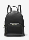 Michael Kors Outlet Jaycee Medium Pebbled Leather Backpack In Black