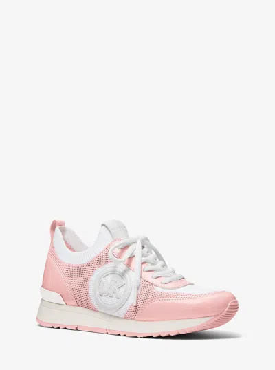 Michael Kors Outlet Jenkins Two-tone Stretch Knit Trainer In Multi