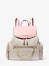 Michael Kors Outlet Jet Set Large Logo Backpack In Multi