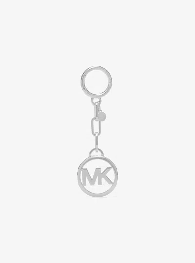 Michael Kors Outlet Jet Set Logo Bag Charm In Black
