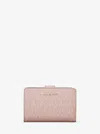 Michael Kors Outlet Jet Set Medium Signature Logo Bi-fold Wallet In Multi