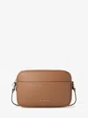 Michael Kors Outlet Jet Set Pebbled Leather Camera Crossbody Bag In Multi