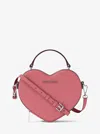 Michael Kors Outlet Jet Set Small Heart Crossbody Bag In Pink