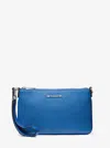 Michael Kors Outlet Jet Set Small Pebbled Leather Convertible Wristlet In Multi