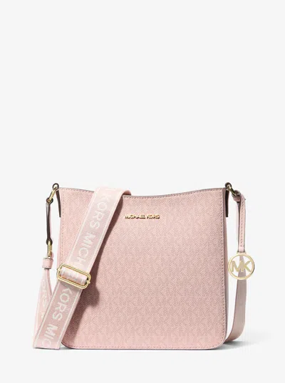 Michael Kors Outlet Jet Set Small Signature Logo Crossbody Bag In Multi