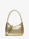 Michael Kors Outlet Jet Set Travel Extra-small Metallic Convertible Crossbody Bag In Gold