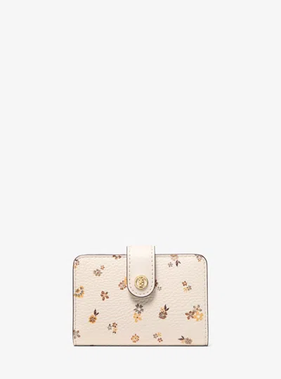 Michael Kors Outlet Jet Set Travel Floral Printed Billfold Wallet In Multi