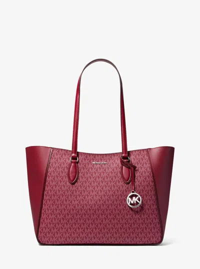 Michael Kors Outlet Jet Set Travel Large 3-in-1 Signature Logo Tote Bag In Multi
