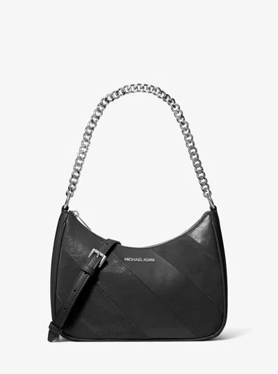 Michael Kors Outlet Jet Set Travel Large Convertible Pochette In Black