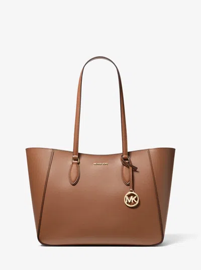 Michael Kors Outlet Jet Set Travel Large Signature Logo 3-in-1 Tote Bag In Brown