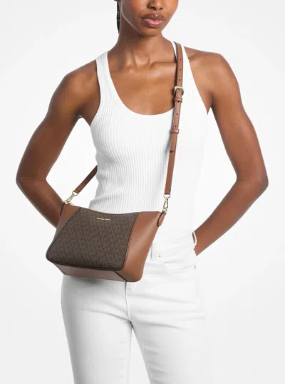 Michael Kors Outlet Jet Set Travel Large Signature Logo 3-in-1 Tote Bag In Multi