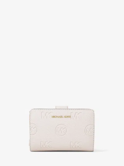 Michael Kors Outlet Jet Set Travel Medium Logo Debossed Billfold Wallet In Multi