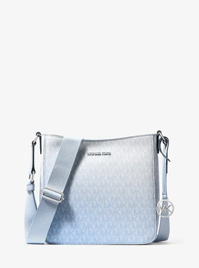 Michael Kors Outlet Jet Set Travel Ombré Signature Logo Crossbody Bag In Multi