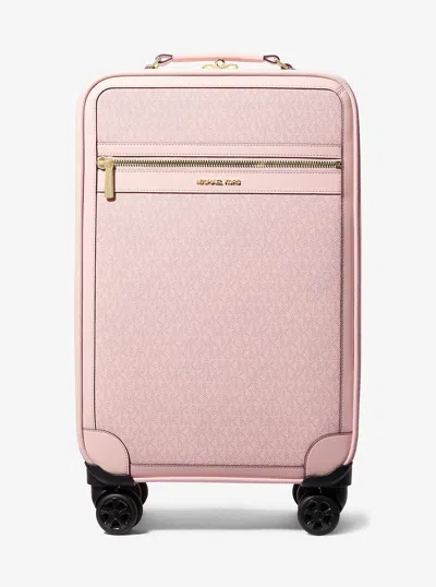 Michael Kors Outlet Jet Set Travel Small Signature Logo Suitcase In Multi