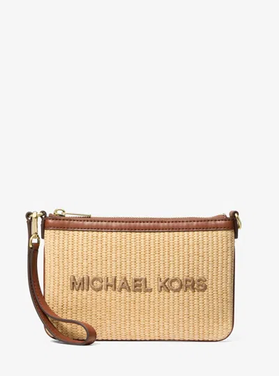 Michael Kors Outlet Jet Set Travel Small Woven Wristlet In Multi