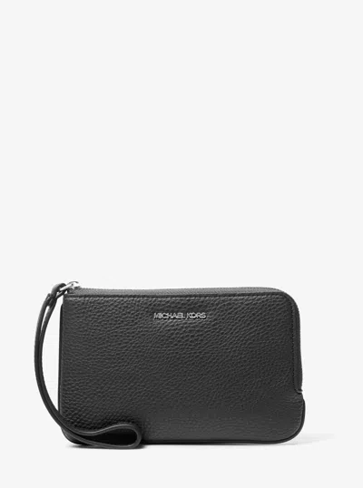 Michael Kors Outlet Jet Set Travel Small Wristlet In Black