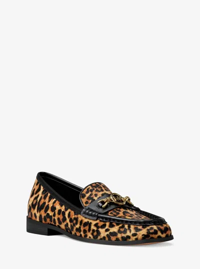 Michael Kors Outlet Kacey Leopard Print Calf Hair Loafer In Multi