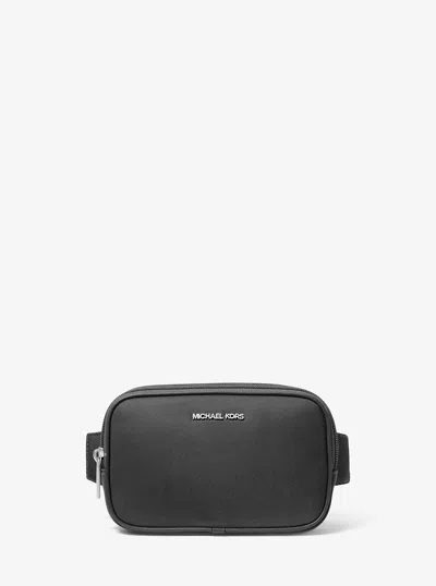 Michael Kors Outlet Khai Small Nylon Sling Pack In Black