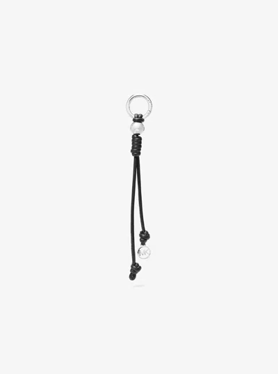 Michael Kors Outlet Knotted Rope Bag Charm In Black