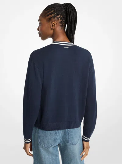 Michael Kors Outlet Kors Varsity Cardigan In Multi