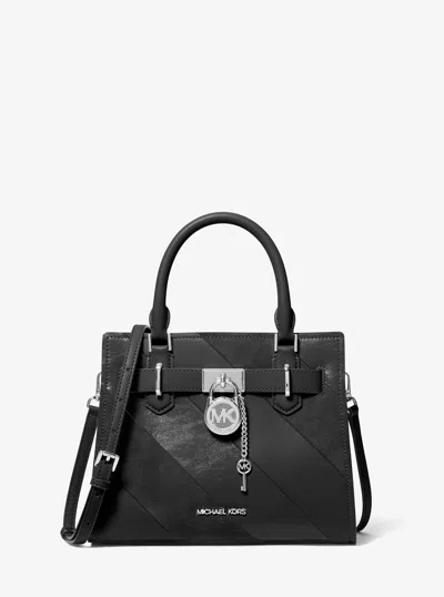 Michael Kors Outlet Landon Small Convertible Satchel In Black