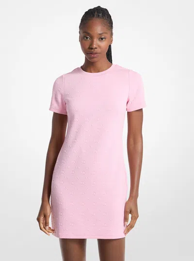 Michael Kors Outlet Logo Jacquard Dress In Pink