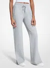 Michael Kors Outlet Logo Jacquard Track Pants In Gray