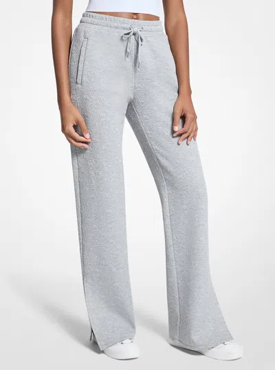 Michael Kors Outlet Logo Jacquard Track Pants In Gray