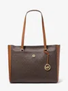 Michael Kors Outlet Maisie Large Logo 3-in-1 Tote Bag In Brown