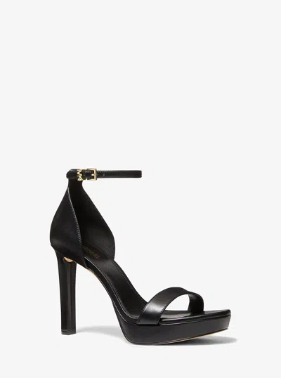 Michael Kors Outlet Margot Platform Sandal In Black