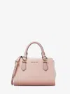 Michael Kors Outlet Marilyn Small Color-block Saffiano Leather Messenger Bag In Pink