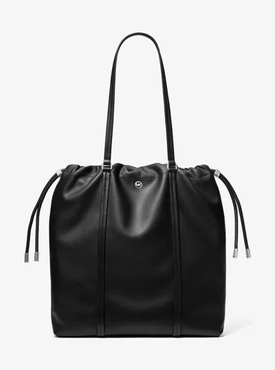 Michael Kors Outlet Matilda Large Cinch Tote Bag In Black