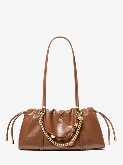 Michael Kors Outlet Matilda Small Cinched Shoulder Bag In Brown