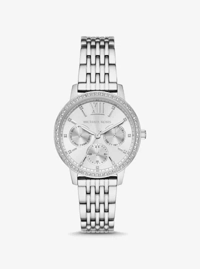 Michael Kors Outlet Melissa Pavé Silver-tone Watch