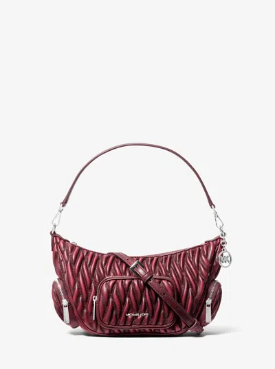 Michael Kors Outlet Merritt Small Matelassé Convertible Shoulder Bag In Multi