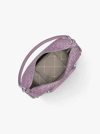 Michael Kors Outlet Merritt Small Signature Logo Convertible Shoulder Bag In Multi