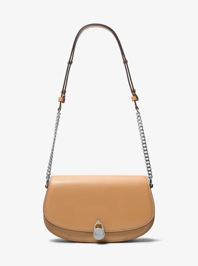 Michael Kors Outlet Mila Medium Leather Messenger Bag In Multi