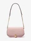 Michael Kors Outlet Mila Medium Signature Logo Messenger Bag In Pink