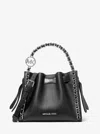 Michael Kors Outlet Mina Small Chain Convertible Crossbody Bag In Black