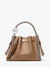 Michael Kors Outlet Mina Small Chain Convertible Crossbody Bag In Brown