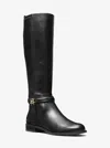Michael Kors Outlet Mindy Leather Wide Calf Boot In Multi