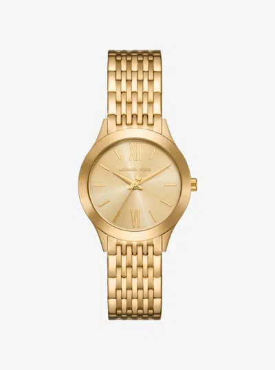 Michael Kors Outlet Mini Aspyn Gold-tone Watch