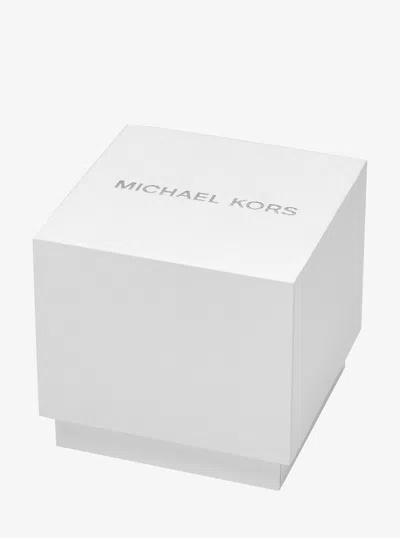 Michael Kors Outlet Mini Aspyn Two-tone Watch In Silver