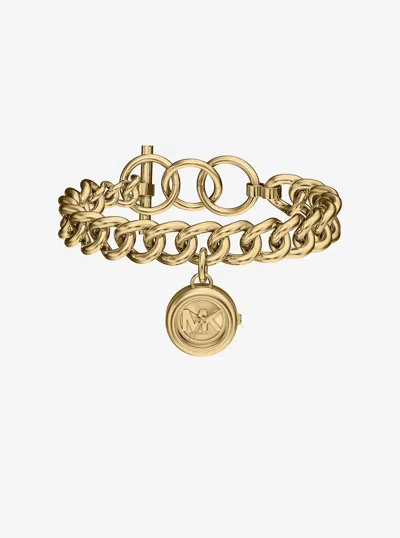 Michael Kors Outlet Mini Chelsea Gold-tone Chain Link Watch