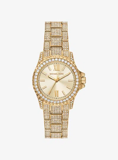 Michael Kors Outlet Mini Everest Pavé Gold-tone Watch