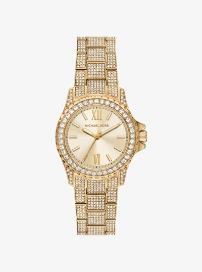 Michael Kors Outlet Mini Everest Pavé Gold-tone Watch