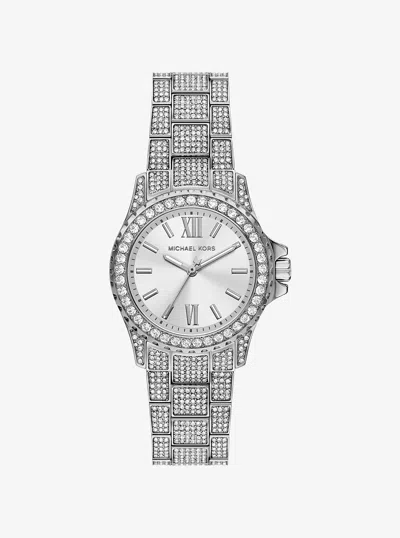 Michael Kors Outlet Mini Everest Pavé Silver-tone Watch