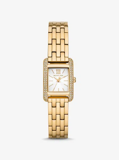 Michael Kors Outlet Mini Monroe Pavé Gold-tone Watch